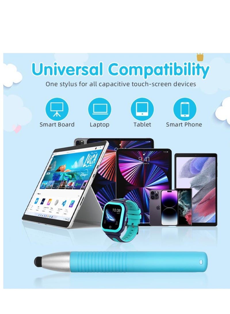 Excefore Kid-Friendly Stylus Pen, Kids Stylus Pens for Touch Screens, 4 Pack Stylus Pen for Kids, Easy Grip and Safe, Compatible with Apple/Android/iPad Pro/Mini/Air/iWatch/Kindle, Ect - Image 3