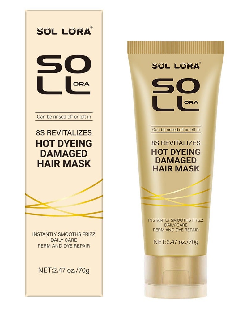 SOL LORA No-steaming and No-washing Hair Mask, Soft and Repairing Broken and Dry Hair, Fluffy Hair Mask - Image 1