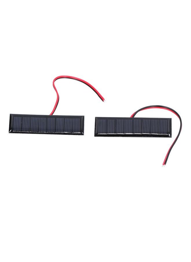 Thoraya 2Pcs 0.2W 4V Solar Panel with Electronic Wire Polysilicon Solar Board for Science 75x25mm  - Image 4