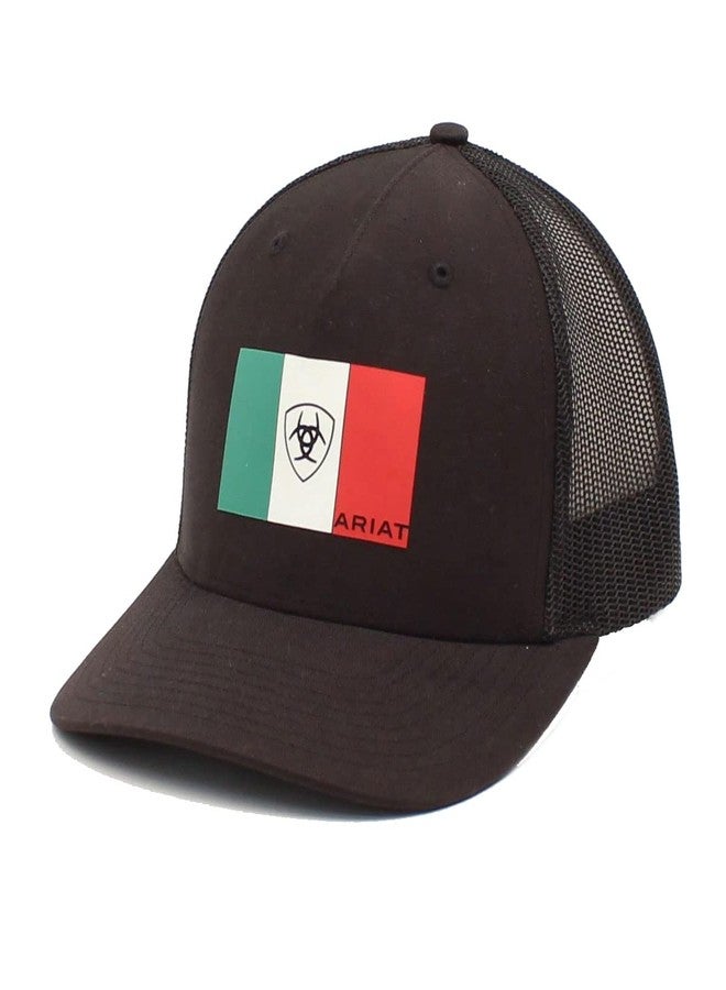 ARIAT Men's Mexico Flag Black Baseball Cap