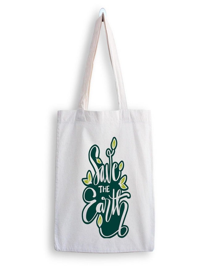 ARTBUG Tote Bag for Women with zip, Aesthetic Canvas tote bag for college girls, office, stylish and reusable - Save - D No - 101 - Image 1