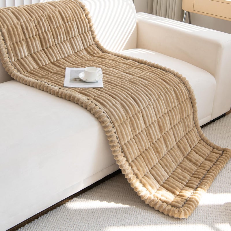 Gumfolk Pet Couch Covers for Sofa Slipcovers Couch Protector for Dogs Washable Cushion Cover, Sofa Pad Blanket Furniture, Brown, 27in*59in - Image 4