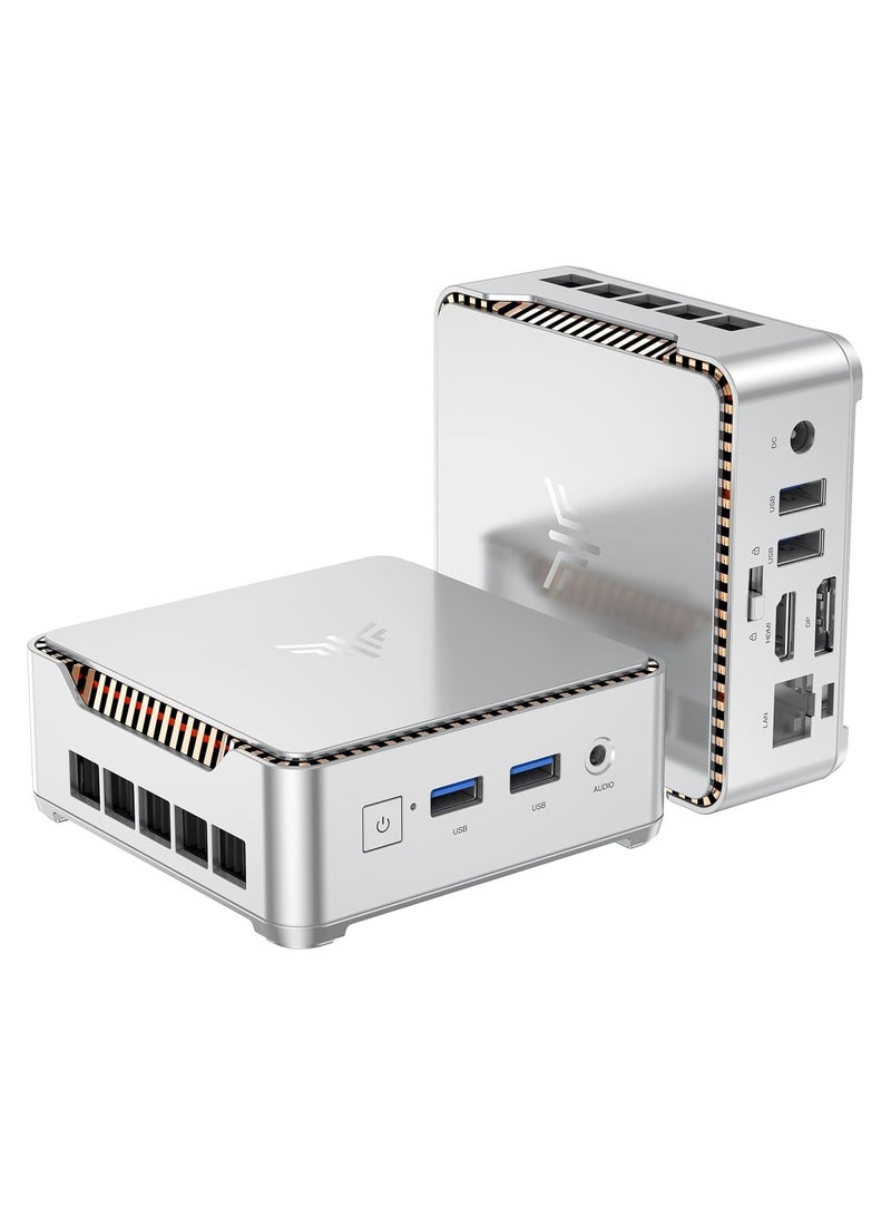 NIPOGI Mini PC with Intel Alder Lake N150(up to 3.6GHz), 16GB RAM 512GB SSD Small Desktop Computer, 4K HDMI2.0/4K DP1.4/ Business /Home Office Family/Windows 11 Pro white - Image 1