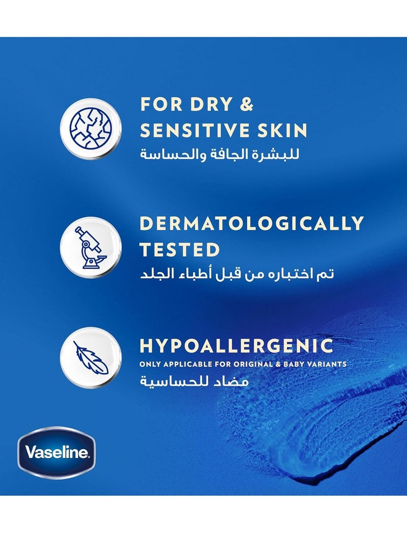 VASELINE 450ml Moisturizing Petroleum Jelly, for dry skin, Original, to heal skin damage - Image 3