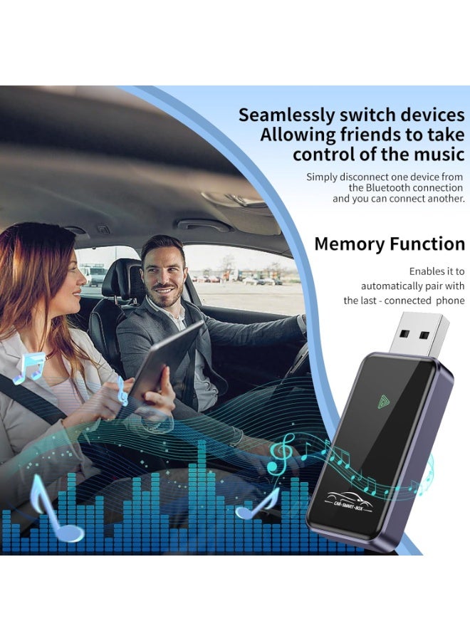 CarPlay Wireless Adapter for iPhone Only,Car Play Adapter Mini Size Plug & Play,Converts Wired CarPlay to Wireless, Low Latency, Fit for 2015+ Vehicles & iOS 10+ - Image 4