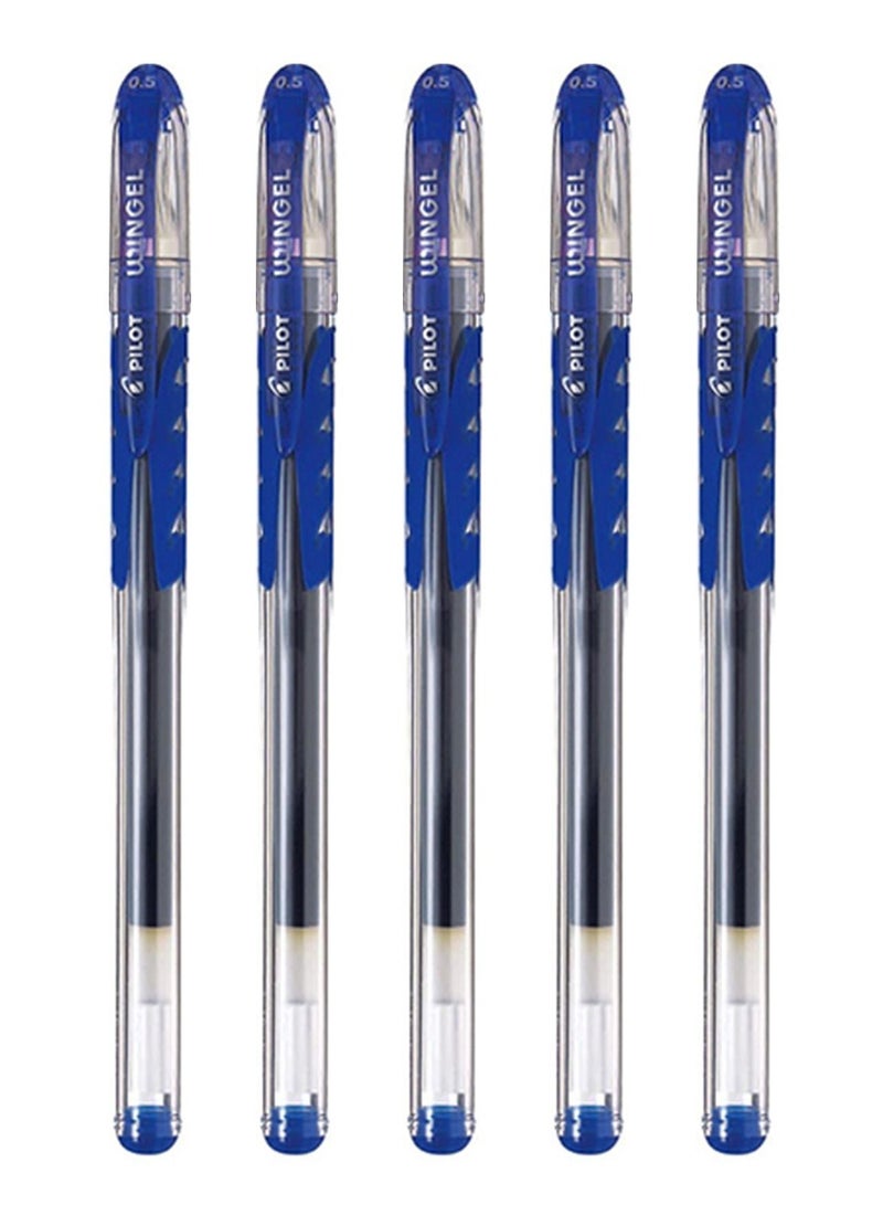 PILOT 5-Piece Wingel Rollerball Pen 0.5mm Tip Blue Ink - Image 1