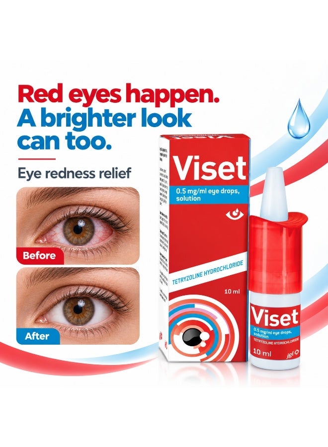 Viset Clear Eye Redness Relief Drops 0.5mg/ml 10ml, Lumi-fy , clear eye - Image 5