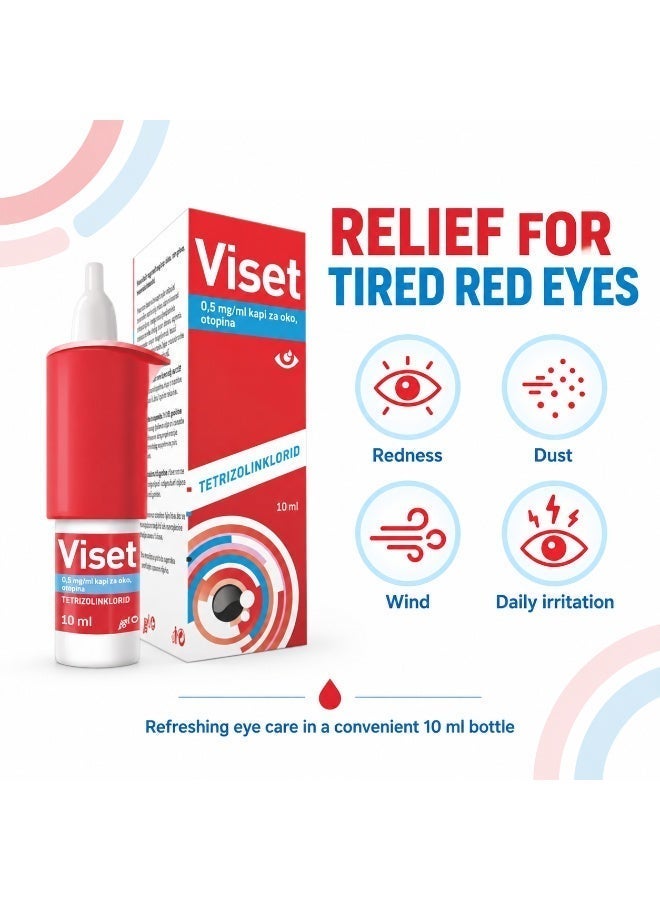 Viset Clear Eye Redness Relief Drops 0.5mg/ml 10ml, Lumi-fy , clear eye - Image 3