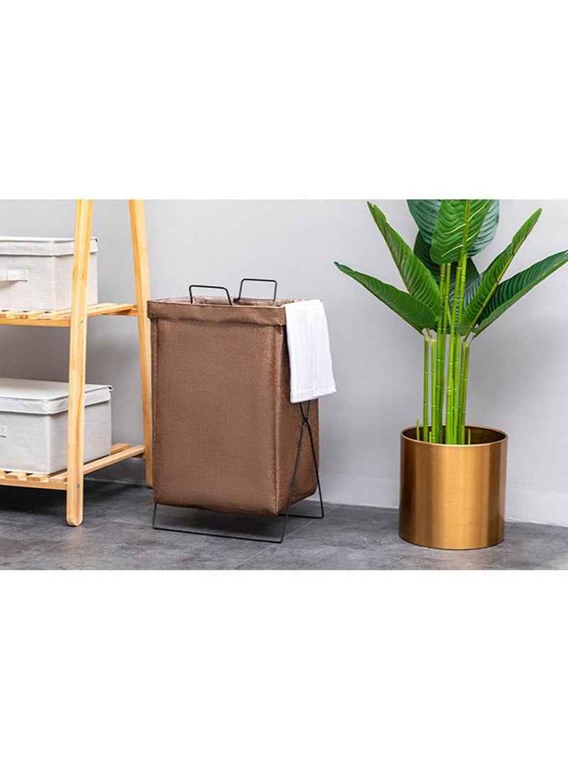 DubaiGallery Laundry Basket Laundry Hamper Storage Basket Dirty Clothes Large Laundry Bag Clothes Basket Laundry Bin Collapsible with Aluminum Frame,Washing Storage - Image 3