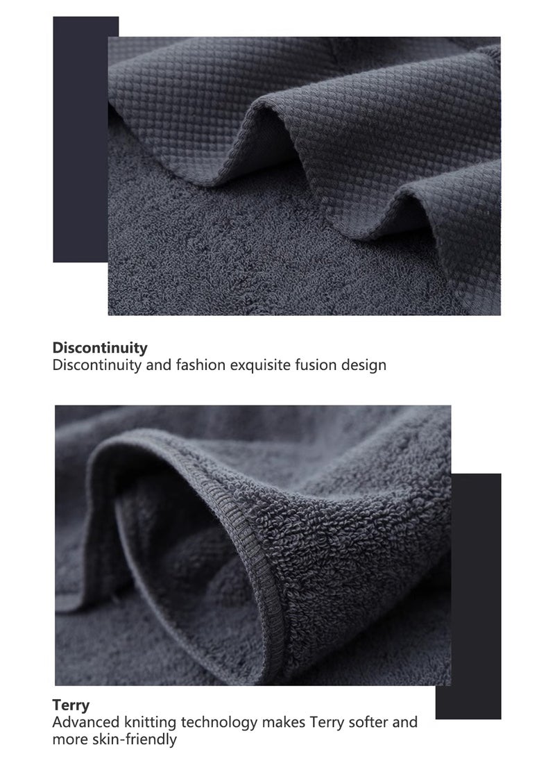 Sharpdo 6-Piece Cotton Gift Towel and Bath Towel Set, 2 Hand Towels + 2 Towels + 2 Bath Towels, Soft and Skin-Friendly Cotton Towel - Image 4