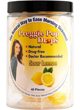 Preggie Pop Drops Preggie Pop Drops Morning Sickness - Preggie Pops for Morning Sickness Relief. Yummy Candy Drops for Pregnancy Relief. Soothing Relief for Pregnant Women. Sour Lemon 48 Count 