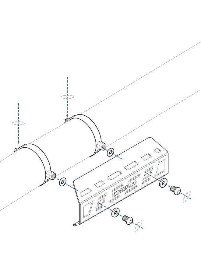 Oxford Adventure Motorcycle Exhaust Heat Shield - Image 4