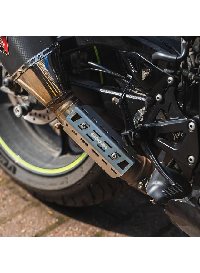 Oxford Adventure Motorcycle Exhaust Heat Shield - Image 3