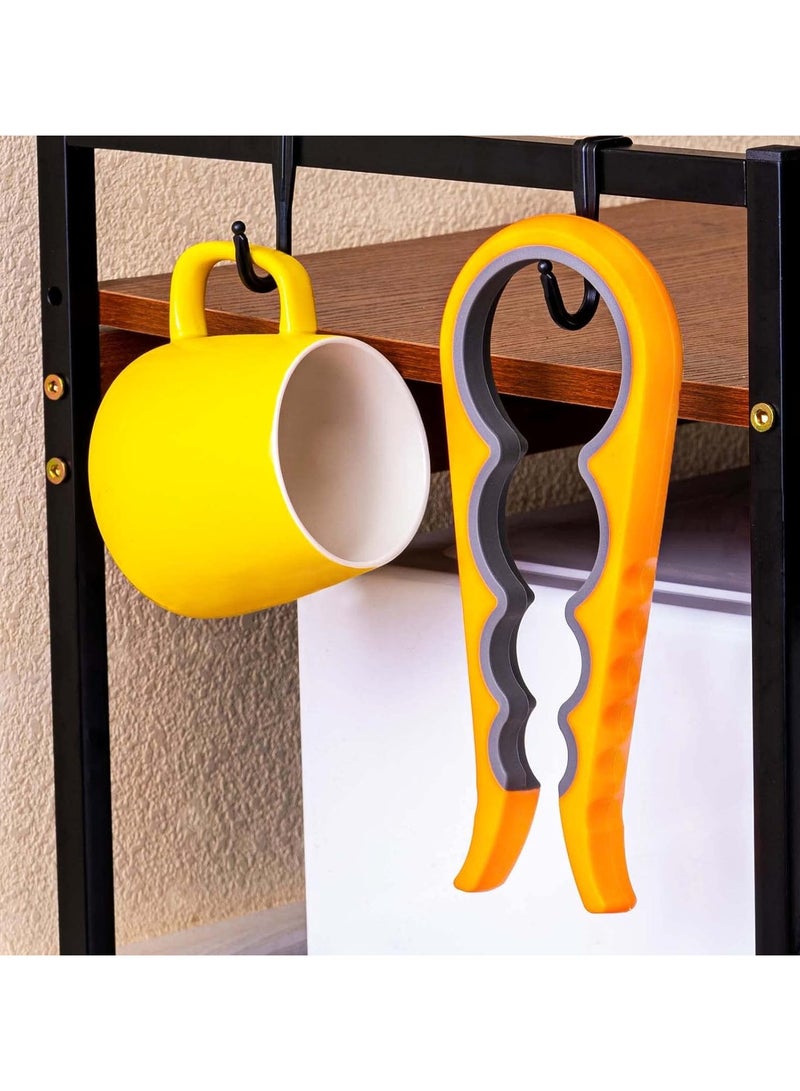 Bukela Jar Opener,  Non Slip Jar Bottle Opener Jar Gripper for Weak Hands, Seniors With Arthritis and Children, 4 in 1 Multi-Function Colorful Can Opener Get Lids Off Easily, Orange - Image 3