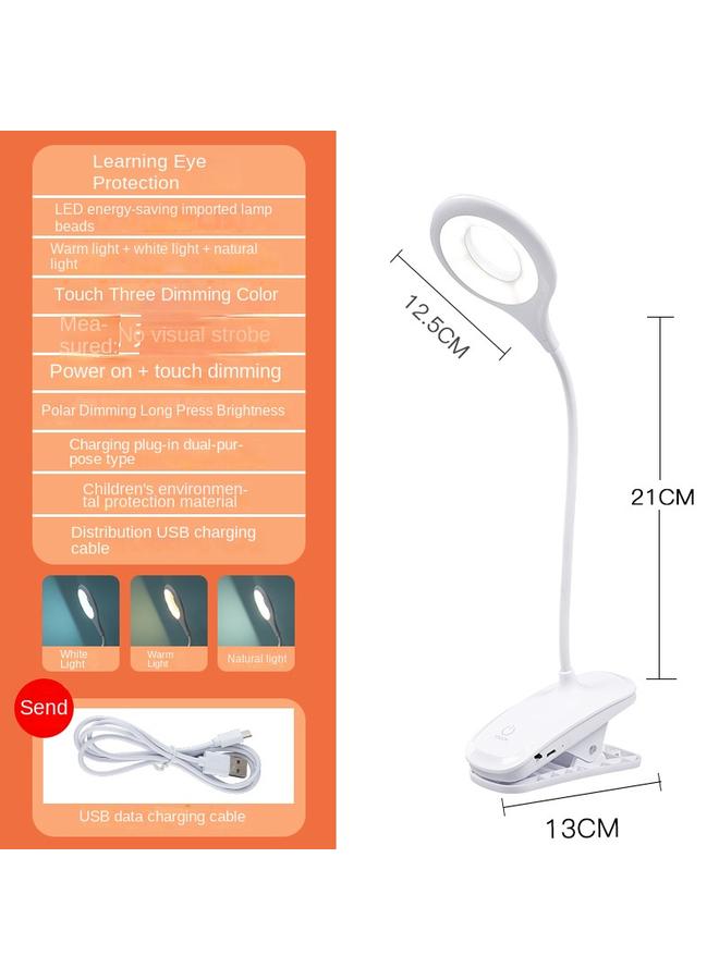 Bluejw New Lamp Clip Student Eye Protection Led Learning Touch USB Charging Folding Children's Desk Reading Lamp - Image 1