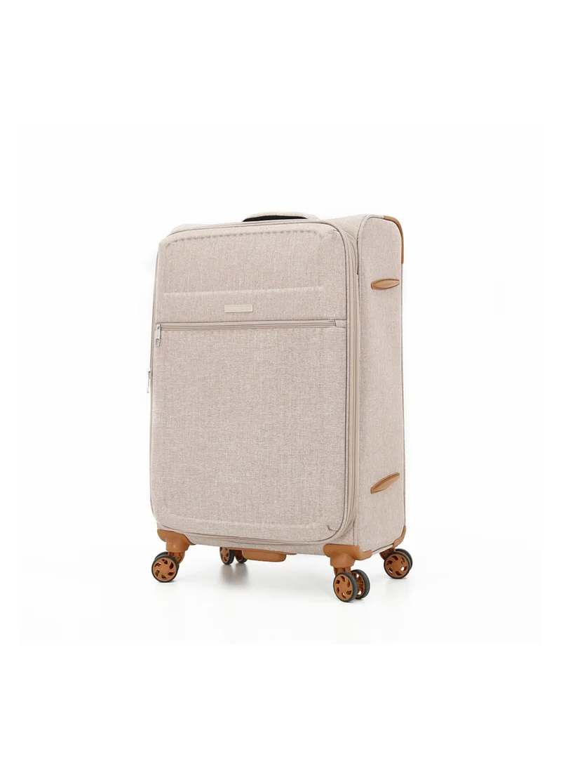 ترافلايت Softside Luggage Trolley Bag 3 Pieces Set,Champagne (S-20",M-24",L-28")