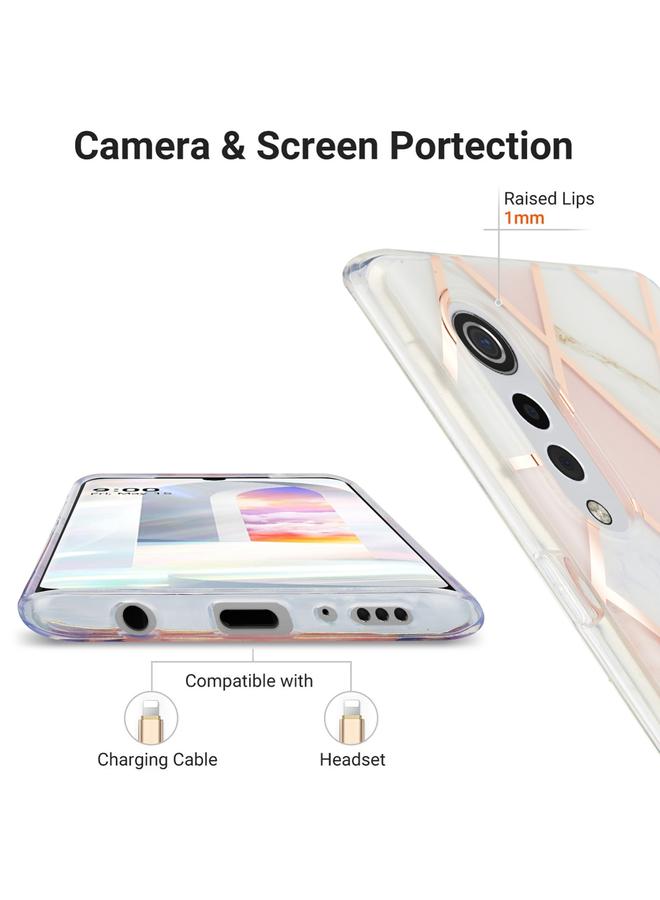 S-TOP Case For LG Velvet 4G / Velvet 5G / G9 3D Electroplating Marble Pattern TPU Protective Case - Image 5