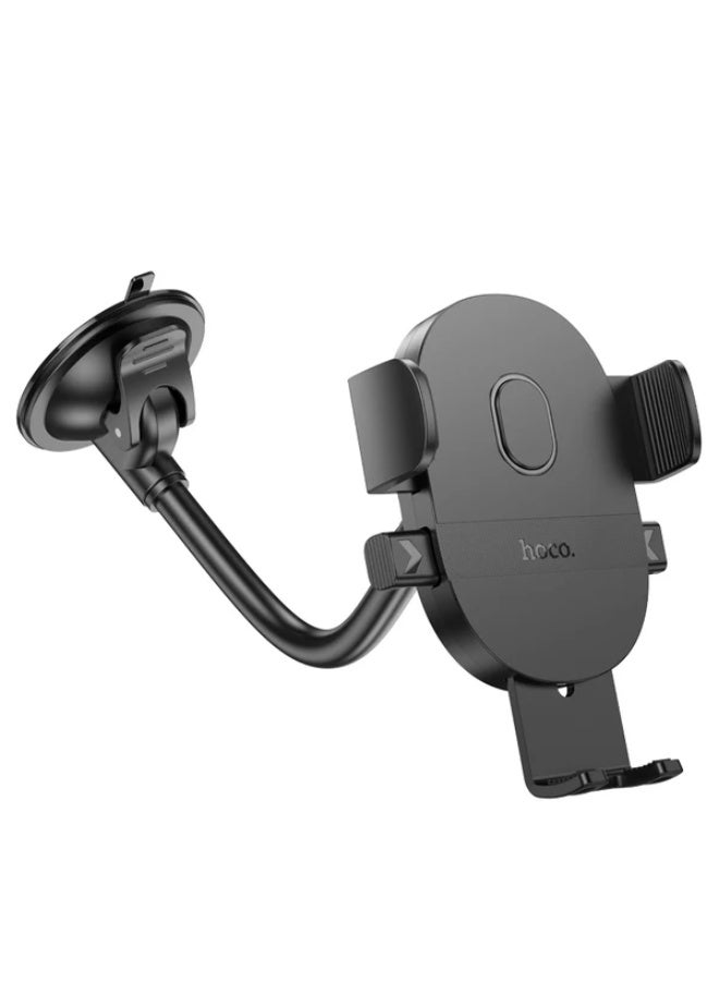 Hoco Car Phone Holder H20 – Windshield Mount with One-Button Release, 270mm Arm, Black Design - Image 5