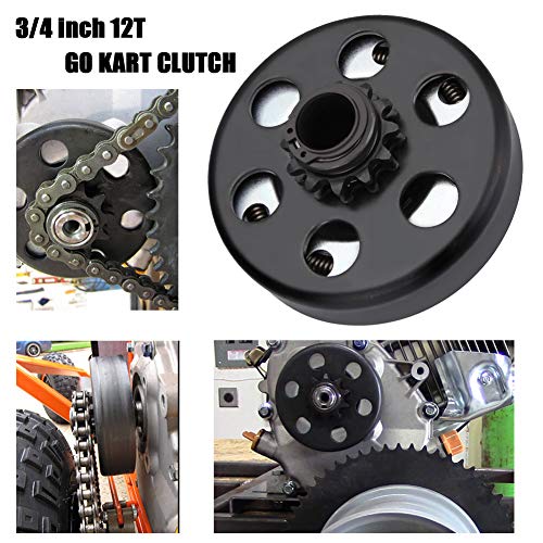 MOOSUN Centrifugal Clutch 3/4" Bore #35 Chain 12T for GO Kart Mini Bike Engine 3/4 Bar - Image 2