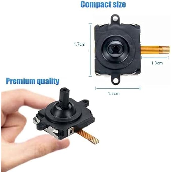 rayihni JOYSTICK REPLACEMENT KIT, 14-PCS REPAIR KIT COMPATIBLE WITH META QUEST 2 CONTROLLER, INCLUDES 2 JOYSTICKS, T5 SCREWDRIVER, TWEEZER, PRY TOOL, 8 THUMBSTICK GRIPS FOR VR GAMING ACCESSORIES - Image 3