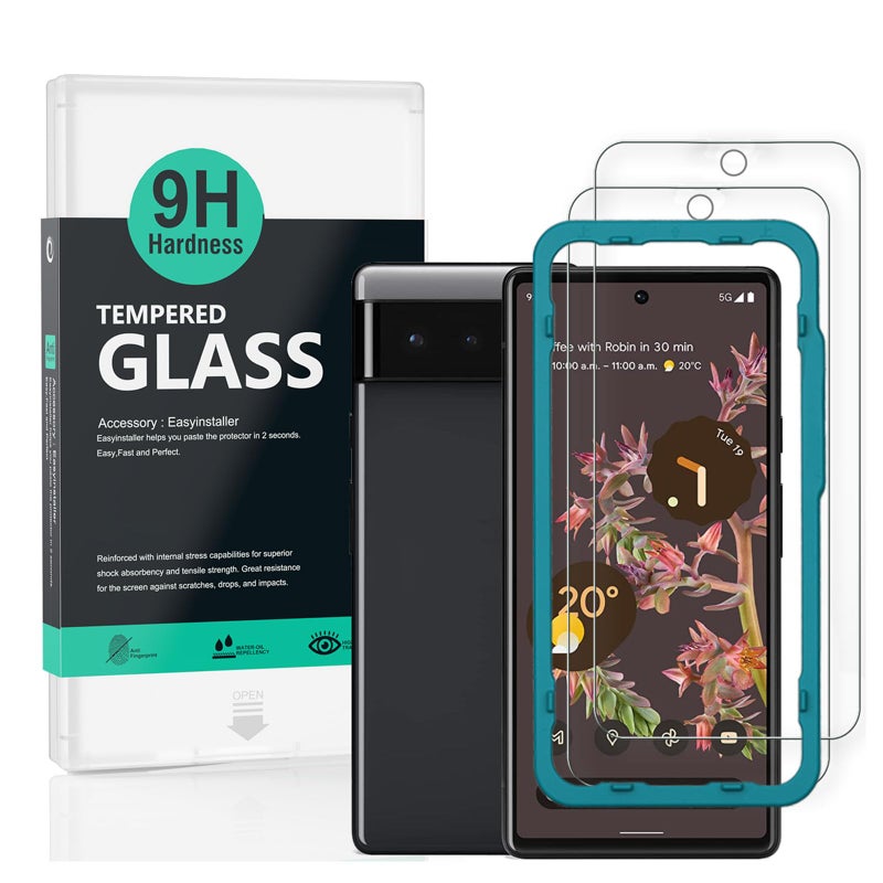 Ibywind Screen Protector For Google Pixel 62 Pack9H Hardness Tempered GlassEasy to InstallBubble Free - Image 2