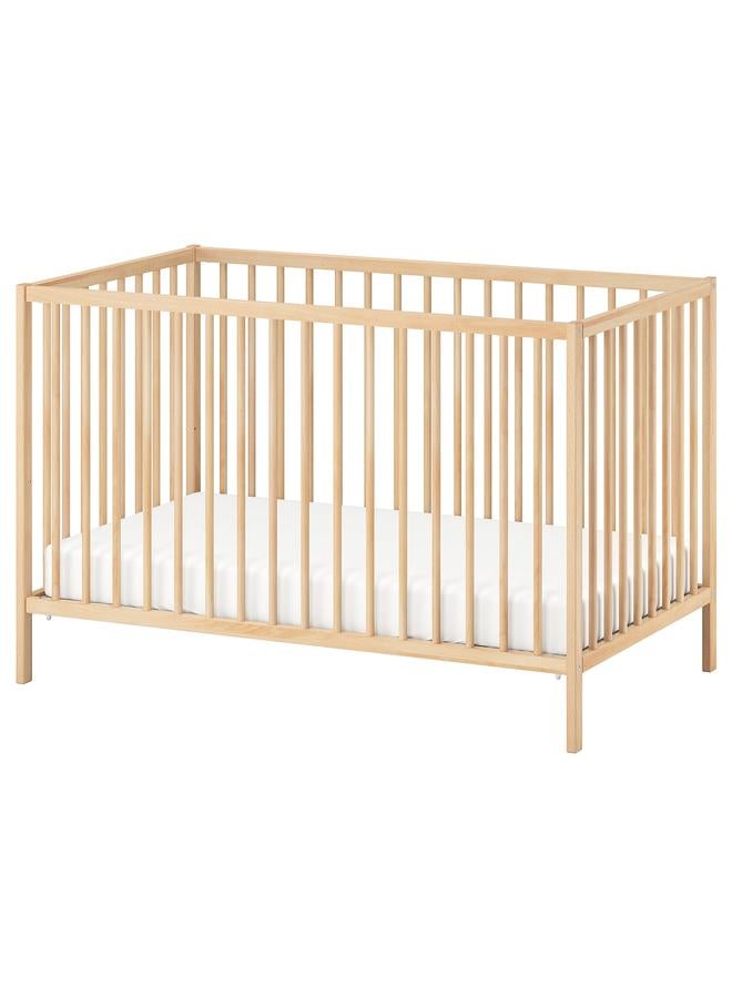 زبون سرير أطفال، خشب الزان، 60×120 سم - Image 1