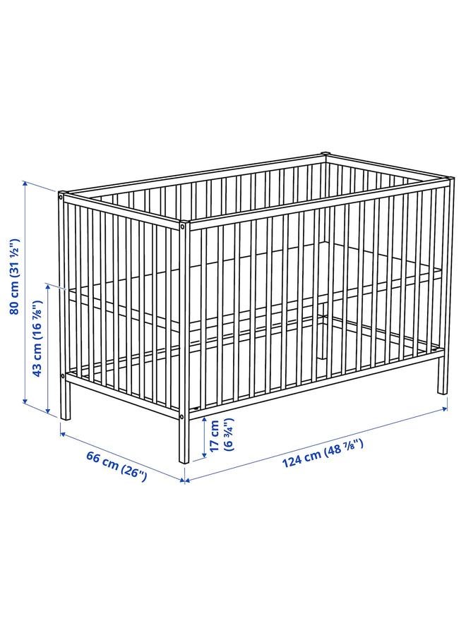 زبون سرير أطفال، خشب الزان، 60×120 سم - Image 4