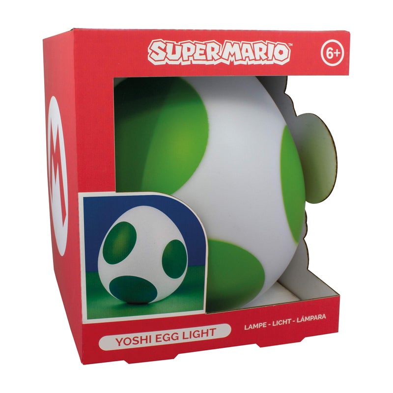 Paladone Super Mario Yoshi Egg Light - 20cm Collectible USB-Powered Light, Perfect for Bedroom, Desk, or Gaming Room, Ideal Gamer Decor - Image 1
