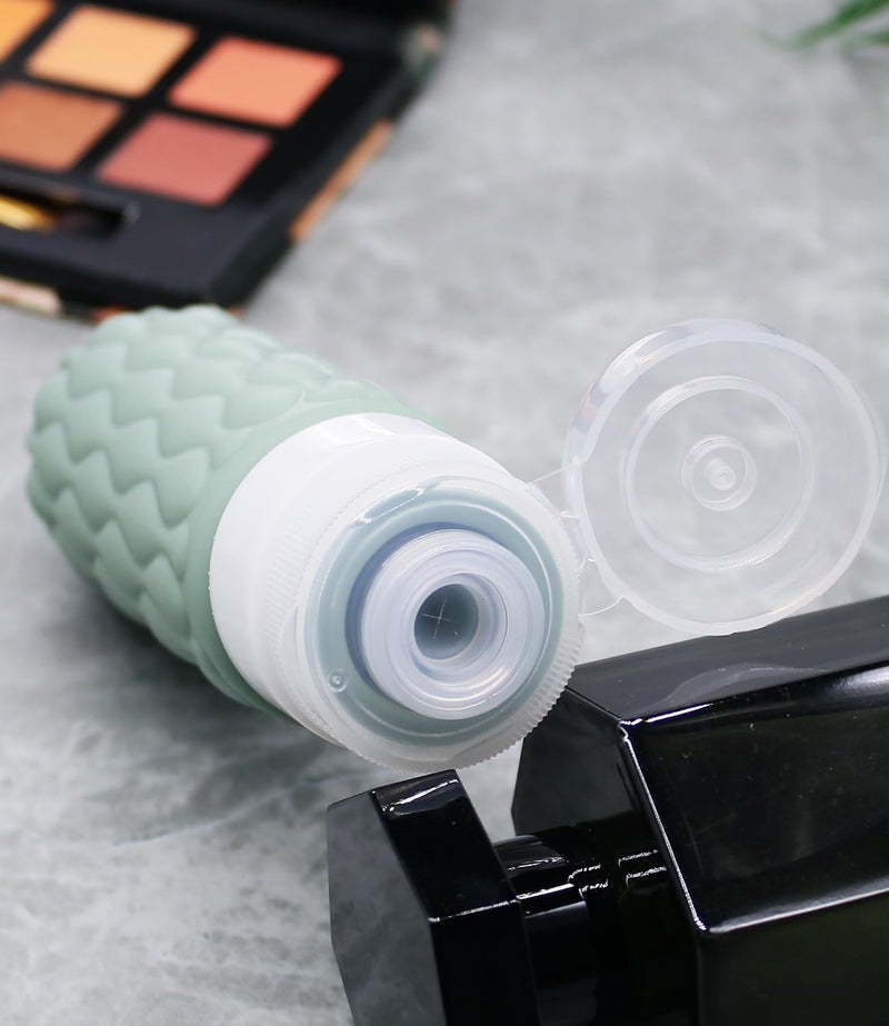 Travel Bottles: 3-Pack Silicone Travel Size Containers - Leakproof Refillable Squeeze Bottles for Travel Toiletries, Multicolor - Image 2