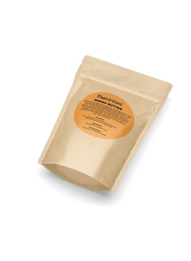 Plant Guru زبدة المانجو الخام 1 رطل - 100% نقية وطبيعية وغير مكررة - رائعة للبشرة ونمو الشعر. لصنع الصابون بنفسك، وزبدة الجسم، واللوشن والكريمات. - Image 3