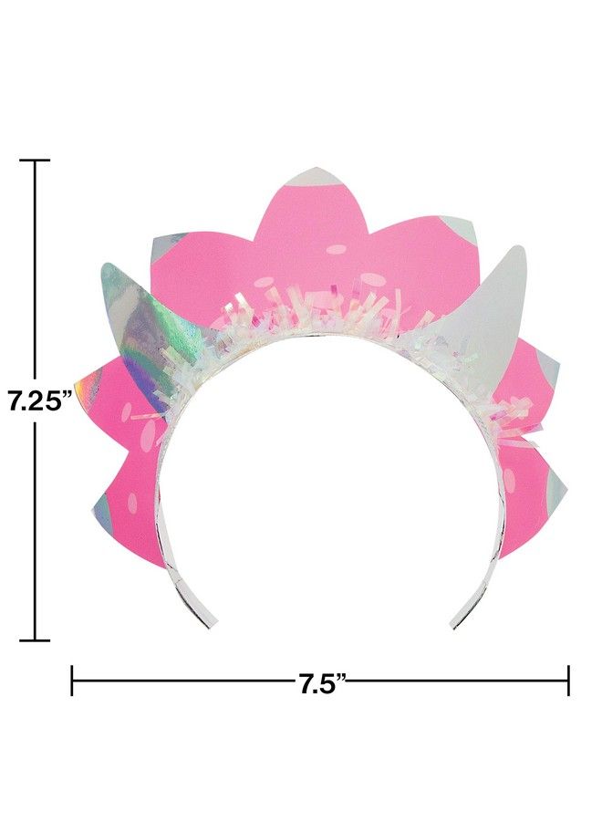 CREATIVE CONVERTING 346440 Iridescent Girl Dino Party Tiara - Image 3