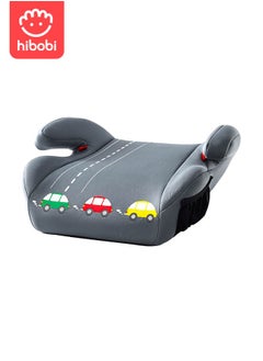hibobi Car Seat Booster for Kids, Comfortable and Suitable for 4+ Years 22-36kg Kids, Gray  - Image 1
