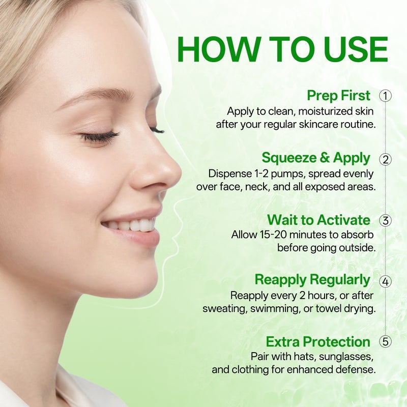 LANEMAY SPF40+ PA++++ Aloe Oil-Control Protective Lotion 100g Refreshing Moisturizing  Soothing - Image 4