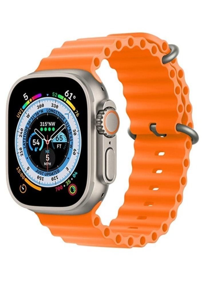 Generic - Sport New Silicone Band Compatible with Apple Watch Ultra Ocean 42/44/45/49mm Strap for iWatch Series Ultra 8 7 6 5 SE - Image 1