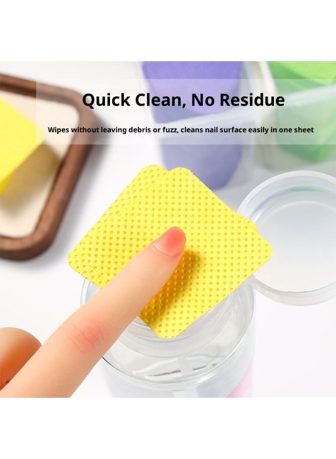 Nail Wipe Cotton Pads, Gel Nail Polish Remover Set, Nail Polish Remover Cotton Pads, Disposable Nail Wipes, Pure Natural Cotton Fiber, Suitable for Home or Salon - Image 4