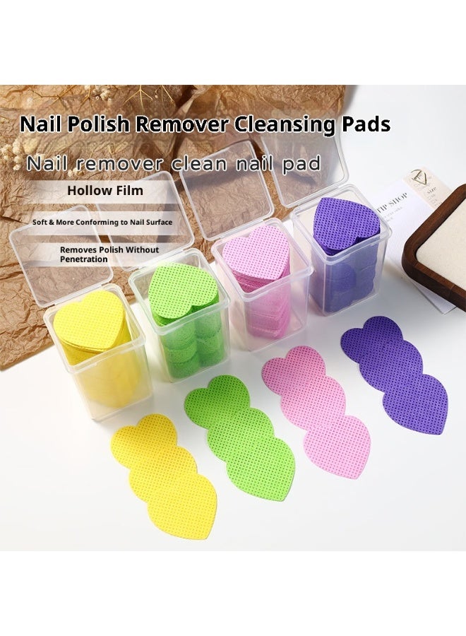 Nail Wipe Cotton Pads, Gel Nail Polish Remover Set, Nail Polish Remover Cotton Pads, Disposable Nail Wipes, Pure Natural Cotton Fiber, Suitable for Home or Salon - Image 2