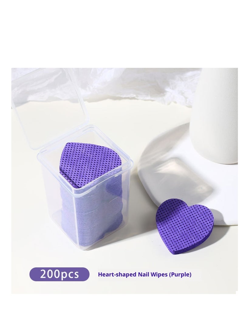 Nail Wipe Cotton Pads, Gel Nail Polish Remover Set, Nail Polish Remover Cotton Pads, Disposable Nail Wipes, Pure Natural Cotton Fiber, Suitable for Home or Salon - Image 1