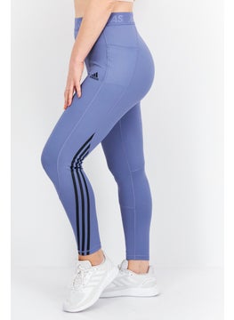 Adidas Women Sportswear Fit Training Leggings, Slate Blue  - Image 3