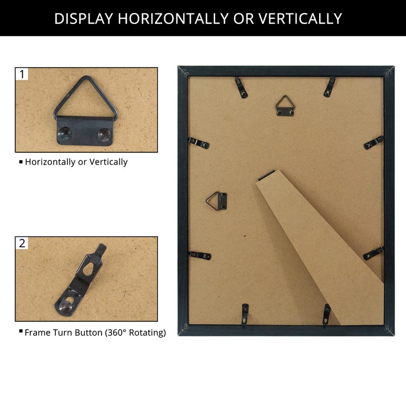 GraduationMall GarduationMall 11x14 Signature Picture Frame Holds 5x7 Photo with White Mat for Wedding Graduation | Wall or Tabletop Display - Image 4