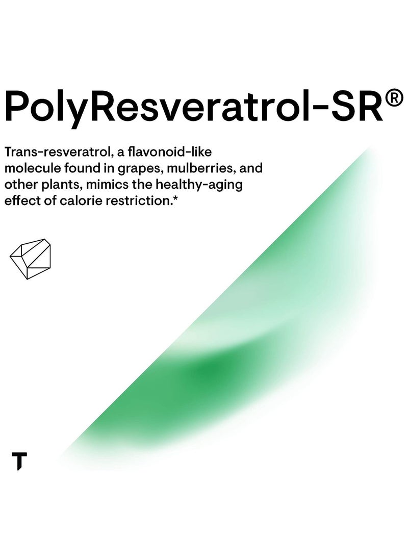 Thorne - Poly Resveratrol-SR, Resveratrol plus Cofactors Dietary Supplement 60 Capsules - Image 1
