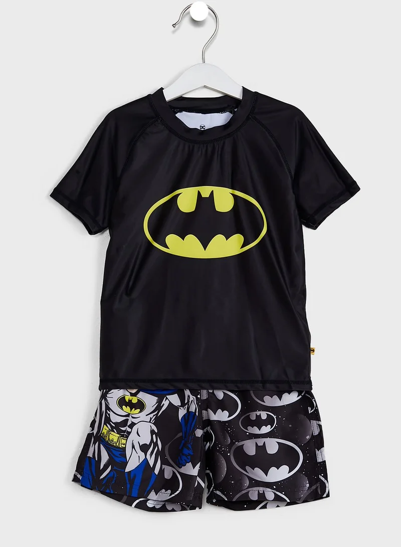 Warner Bros Youth Batman Swim Set