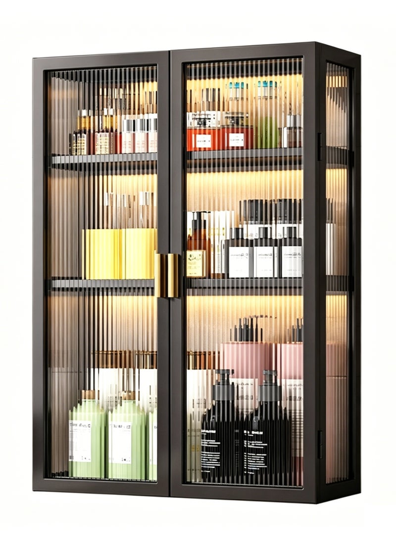 CityRiya-Long Bathroom Wall Cabinet, Wall Medicine Cabinet, Over Toilet Storage Rack, Bathroom Organizer Shelf, Kitchen Storage Cabinet, Bath Shelves Wall Mounted with Door for Laundry, Living Room, ZT031-40 - Image 1