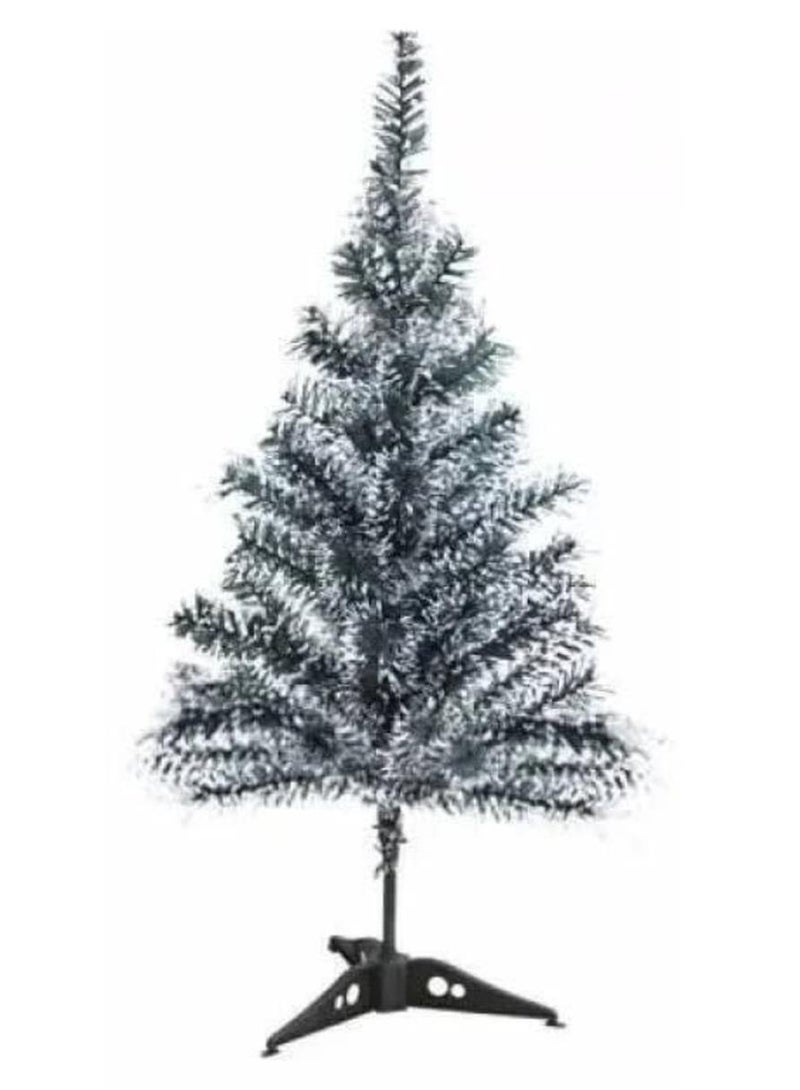 Christmas trees, the green snow tree with white tips, the regular tree, the tree with the soft metal pole in movement and the plastic seat, size: 60 cm - Image 1
