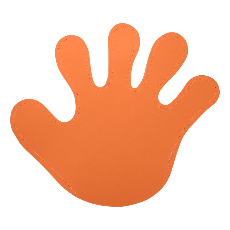 Cheer Props EVA Giant Hand Shaped Prop for Concerts Sports Events and Parties Orange 46.50X42.50X0.50cm Cheering 1Set - Image 1