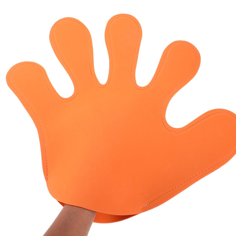 Cheer Props EVA Giant Hand Shaped Prop for Concerts Sports Events and Parties Orange 46.50X42.50X0.50cm Cheering 1Set - Image 4