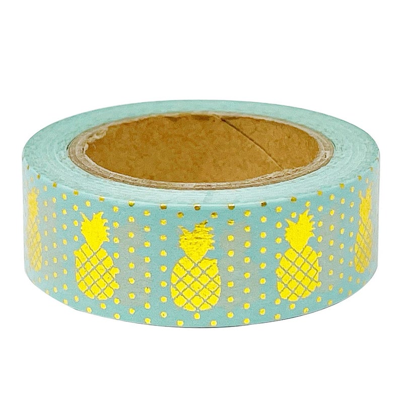 allydrew Washi Tapes Decorative Masking Tapes, Pineapples Sea Green - Image 3
