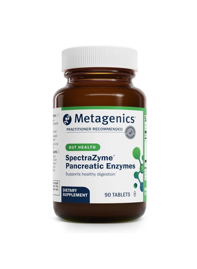 Metagenics SpectraZyme Pancreatic Enzymes - Digestion Supplement* - Pancreatic Enzymes - Digestive Enzymes - Non-GMO & Gluten-Free - 90 Tablets - Image 1