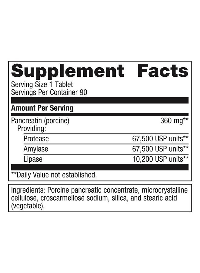Metagenics SpectraZyme Pancreatic Enzymes - Digestion Supplement* - Pancreatic Enzymes - Digestive Enzymes - Non-GMO & Gluten-Free - 90 Tablets - Image 2