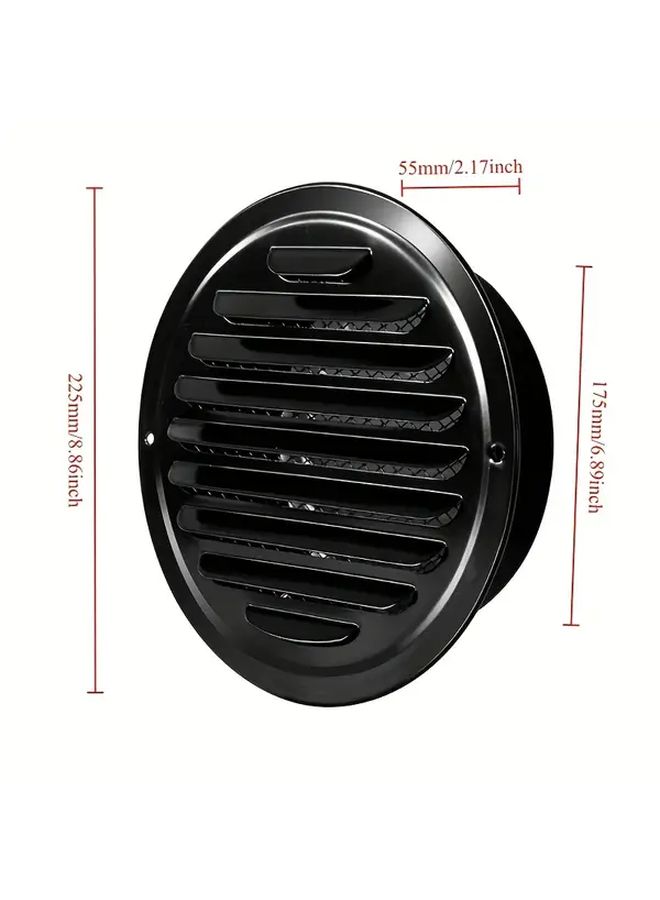 3 94 Inch Stainless Steel Round Vent Grille Air Ventilation Cover Wall Mounted For Outdoor Drainage - Image 3