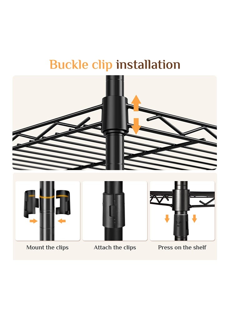 سولاكان رف تخزين منظم الحقائب اليدوية، حامل حقائب بثلاث طبقات مع خطافات جانبية، منظم رف معدني قائم على الأرض لحمل الحقائب، ارتفاع قابل للتعديل - Image 5